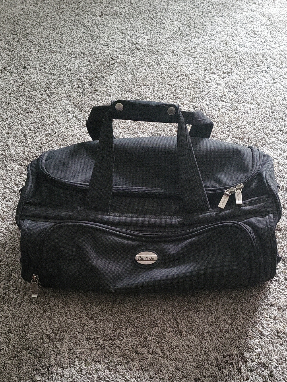 Pathfinder Black Men’s Duffel Bag - Travel Carryall